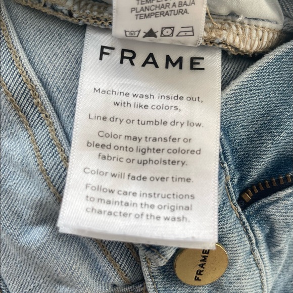 Frame Le Skinny de Jeanne Crop 25 Light Blue - Picture 9 of 9